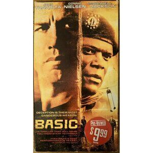 Basic VHS Movie 2003 John Travolta & Samuel L. Jackson Pre-Viewed